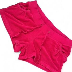 Y2K 2000s style Old Navy red loungewear terrycloth shorts